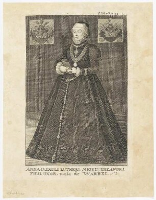 Bildnis der Anna, Pauli Lutheri Uxor, nata de Warbec