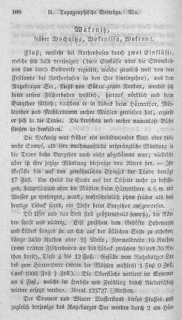Wakenitz, früher Wochnitza, Wokenissa, Wokenna.