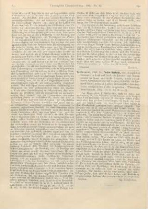 614 [Rezension] Schleusner, Georg, Paulus Gerhardt, der evangelische Bekenner in Leid und Lied, ein Lebens- und Charakterbild im Sinne und Geiste Luthers, nebst erwecklichen Mitteilungen aus der Segensgeschichte der Gerhardt‘schen Lieder, im Lutherjubiläumsjahre dem deutschen evangelischen Volke dargeboten