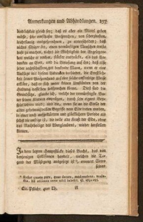 In dem letzten Hauptstücke dieses Buchs ...