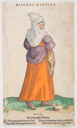 Tracht einer spanischen Bäuerin