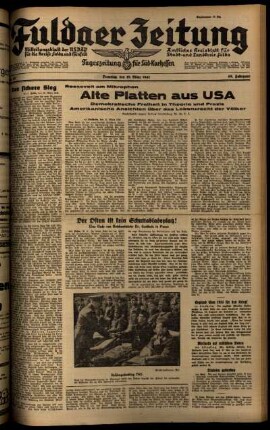 Ausgabe vom Dienstag, den 18. März 1941.
