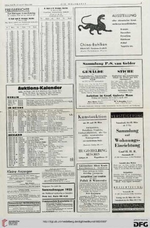Nr. 12 (19. Mär. 1933), S. 3: Preisberichte