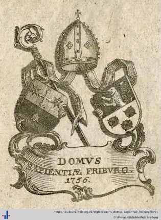 [Provenienz]: Collegium Sapientiae Freiburg, Breisgau