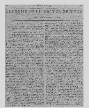 Allmanach für Liebhaber der Weltkunde. Auf das Jahr ... . Jg. 1798- 99. Quedlinburg: Ernst 1798-99 Auch u. d. T.: Taschenbuch für Freunde und Liebhaber der allgemeinen Weltkunde
