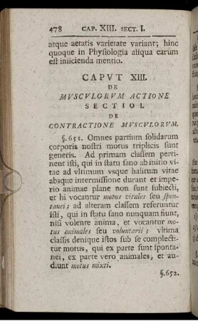 Sectio I. De Contractione Musculorum