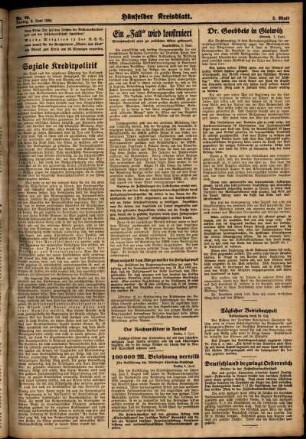 Zweite Ausgabe vom Freitag, den 08. Juni 1934.