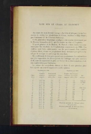 Note Sur Le Ceara Au Dahomey.