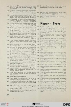 Koper – Brons (Nr. 836-881)