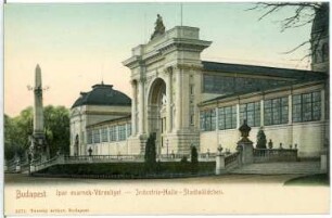 Budapest. Industriehalle im Stadtwäldchen : Budapest. Industriehalle oder Maschinenhalle (Bau zur Millenniumsausstellung 1896) im Stadtwäldchen