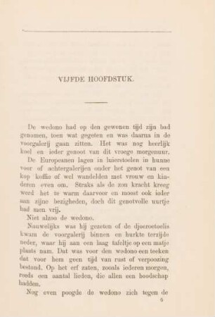 Vijfde hoofdstuk