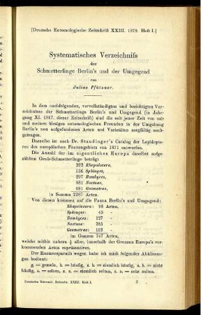 Systematisches Verzeichniss der Schmetterlinge Berlin's und der Umgegend