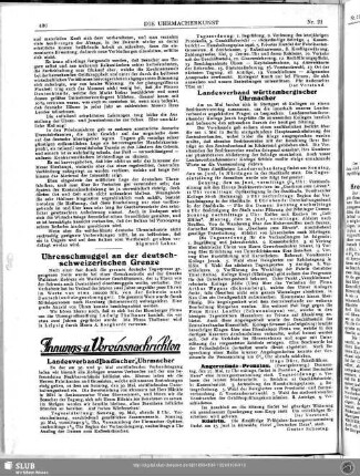 Uhrenschmuggel an der deutsch-schweizerischen Grenze