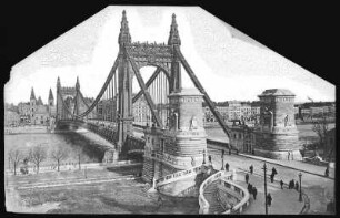 Budapest. Elisabethbrücke (1897-1903) über die Donau : Budapest. Elisabethbrücke (1897-1903; Aurél Czekelius, Antal Kherndl) über die Donau