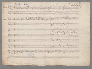 Der deutsche Kaiser Joseph lebe gesund, Coro, orch, MH 512 - BSB Mus.ms. 7075 : [heading:] Chor. // [by later hand:] Autograph // v Mich Haydn