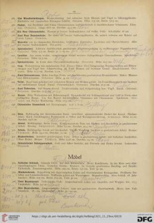 Möbel, Einrichtung, Textilien, Plastik (Nr. 304-487)