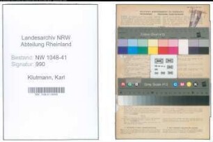 Entnazifizierung Karl Klutmann , geb. 15.03.1920 (Kaufmaennischer Angestellter)