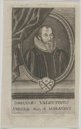 Bildnis des Iohannes Valentinus Andreae