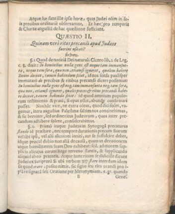 Quæstio II. Quinam verò ritus precandi apud Judæos fuerint usitati?