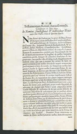 Testamentum Renati Aurausionensis