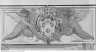Ausmalung des Salone, Wappen des Papstes Urban VIII.