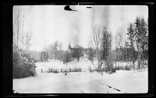 Bialowiesk (=Bia³owie¿a, Polen): [Jagdschloss des Zaren] mit Park im Schnee