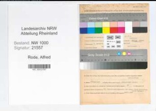 Entnazifizierung Alfred Rode, geb. 02.11.1911 (Stukkateur)