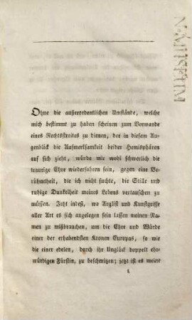Historische Denkwürdigkeiten und Aktenstücke aus dem Leben und über den Prozeß der Königin Caroline von England, 1. Denkwürdigkeiten des Baron von Pergami