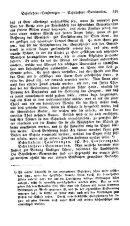 Schullehrer-Conferenzen, (s. Art. Conferenzen)