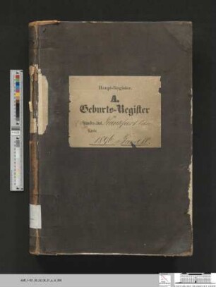 Geburtsregister Stadt Frankfurt (Oder) 1896, Urkunde 1499-1745