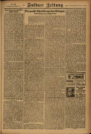 Zweite Ausgabe vom Sonntag, den 23. Dezember 1923.