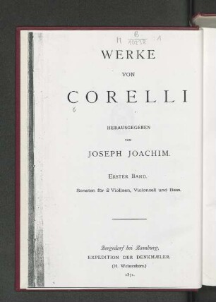 III, Bd 1: 48 Sonaten für 2 Violinen, Violoncello und Baß : Op. 1.2.3.4