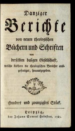 Hundert und zwanzigstes Stück