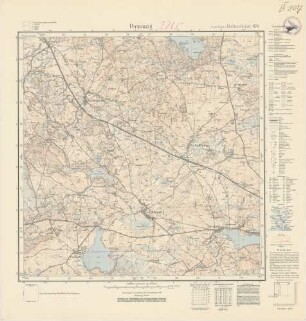 2265 (alte Nr.: 876) Persanzig, Meßtischblatt (4cm - Karte)