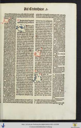 Epistola pauli ad corinthios prima cum postilla