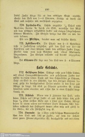 Kalte Getränke