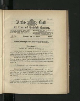 No. 124. 12. August. 1902.