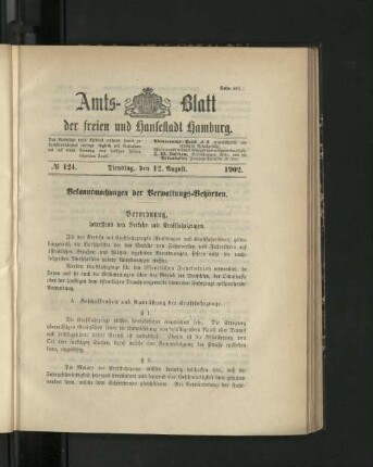 No. 124. 12. August. 1902.