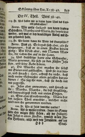 Der IV. Theil. Vers 38-42.