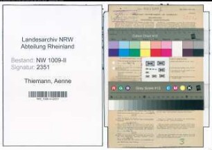 Entnazifizierung Aenne Thiemann , geb. 16.10.1898 ()