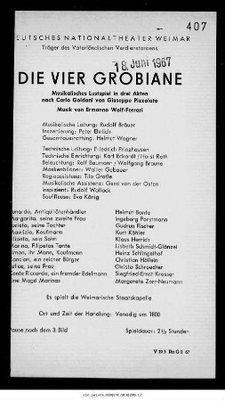 Die vier Grobiane