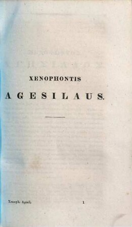 Xenophontis Opera omnia, 4,2. Continens Xenophontis Agesilaum