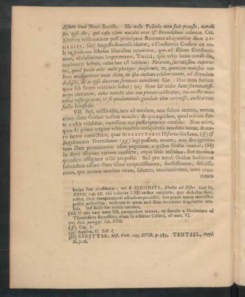 VII. [Natalis urbis Gothae]
