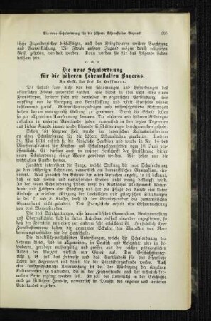 ¬Die¬ neue Schulordnung für die höheren Lehranstalten Bayerns