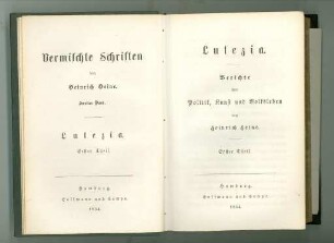 Vermischte Schriften von Heinrich Heine ; Zweiter Band