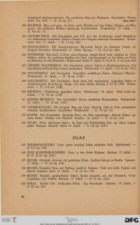 Glas (Nr. 195-216)