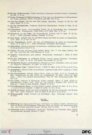 Waffen (Nr. 157-187)