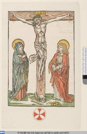 Christus am Kreuz mit Maria und Johannes