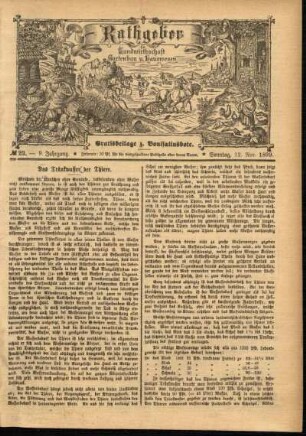 Ausgabe vom Sonntag, den 12. November 1899.