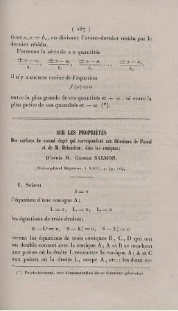 Sur les propriétes.